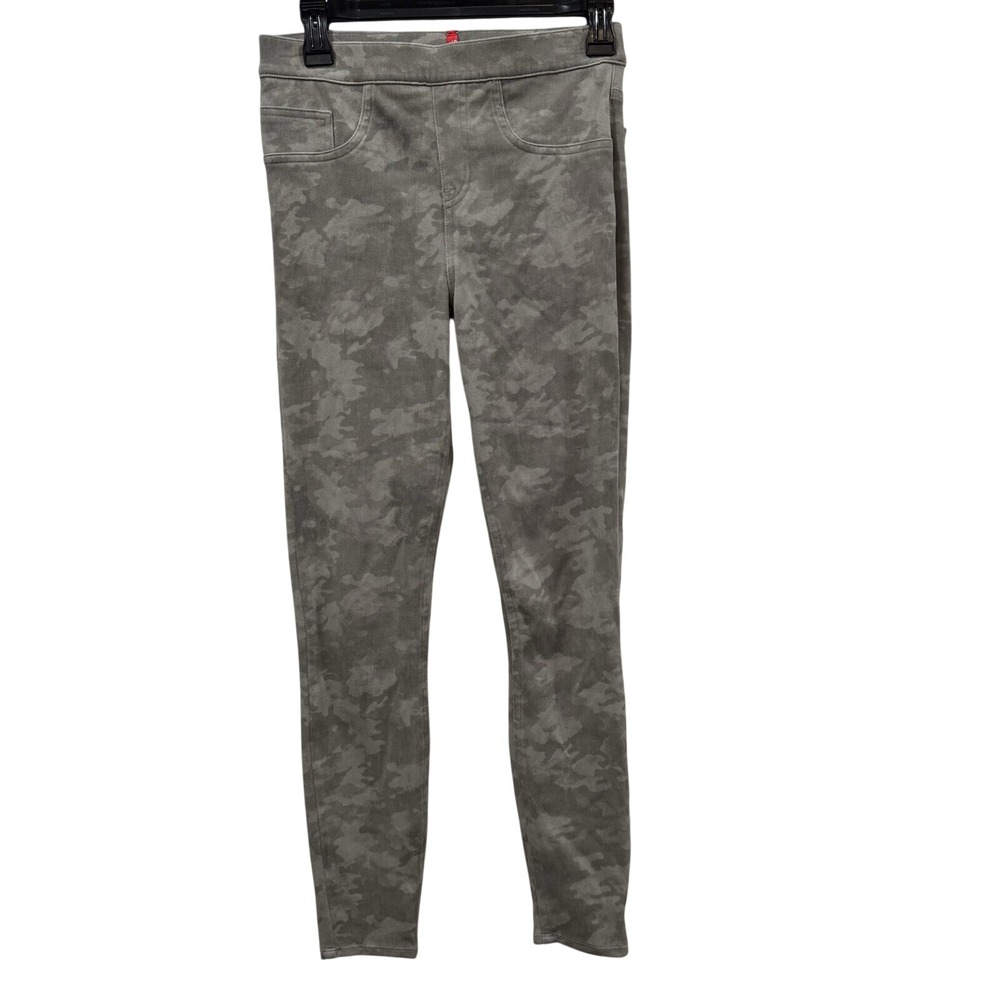 Spanx Jean Ish Jeggings Womens Small Camo Pull On‎ Stretch Shaping Pants